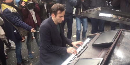 VIDEO: Pianist plays Imagine by John Lennon at Paris memorial site