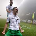 VIDEO: Brilliant footage of Irish fans behind the goal reacting to Robbie Brady’s goal against Bosnia