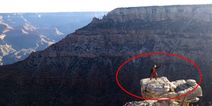 VIDEO: Irish guy’s nerve-jangling and extremely dangerous ledge walk at the Grand Canyon