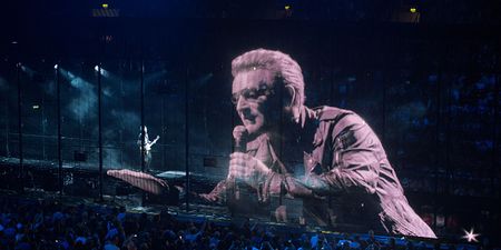 U2 paid tribute to Paris victims at Belfast show last night
