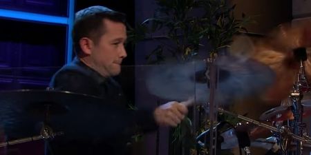 VIDEO: Joseph Gordon-Levitt played drums on James Corden’s show and he was absolutely class