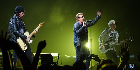 VIDEO: Bono recites lyrics to a new song he has written as a tribute to Paris