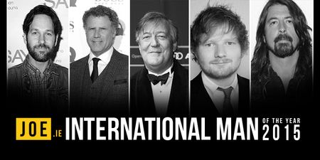 JOE Men of the Year Awards 2015: International Man of the Year