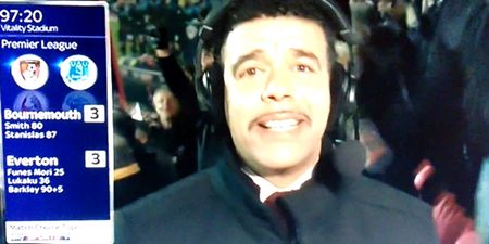 VIDEO: Chris Kamara messed up a perfect live TV moment on Soccer Saturday