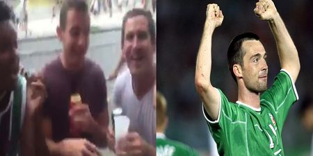 VIDEO: Fluminese fans join Irish guys in brilliant version of Gary Breen chant outside the Maracana Stadium