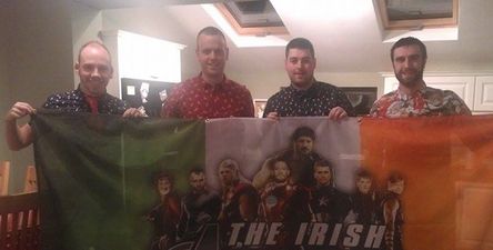 PICS: Irish fans and three brilliant Conor McGregor flags on the way to Las Vegas
