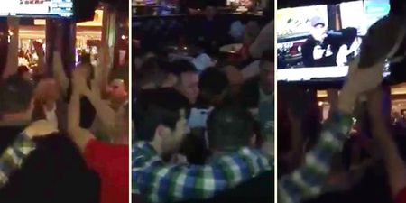 VIDEO: Footage of a huge party in Las Vegas where shoes are off for the boy in green