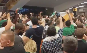 VIDEO: Irish fans are singing “stand up for the boys in green” in Vegas and it looks class
