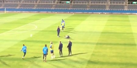 VIDEO: Lionel Messi scores outrageous long-range effort into tiny goal at Barcelona training in Japan