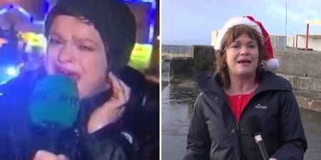VIDEO: Teresa Mannion returns to the scene of her famous report for a great cause