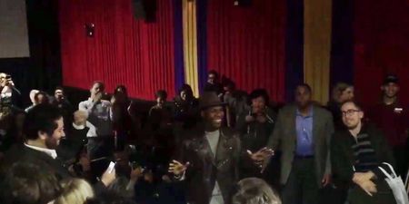 VIDEO: Sound man John Boyega surprises fans at Star Wars screenings in New York
