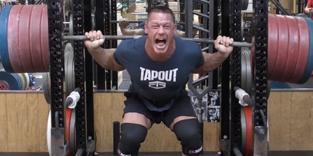 VIDEO: John Cena breaking his own squatting record will make you wince