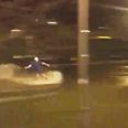 VIDEO: Wakeboarder makes the most of Storm Frank floods in Monaghan