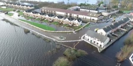 VIDEO: Aerial footage of Athlone shows the massive impact of the floods