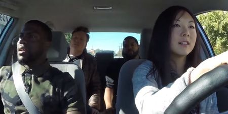 VIDEO: Watch Ice Cube and Kevin Hart teach Conan’s employee how to drive
