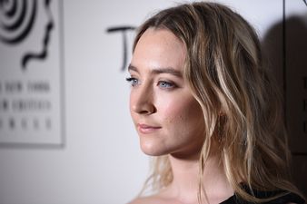 PIC: Saoirse Ronan wears sandwich board that shows how to say her name on Ellen