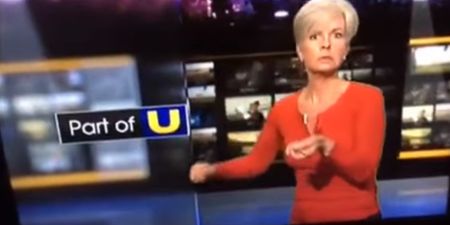 VIDEO: A UTV presenter was badly caught off guard live on air this evening