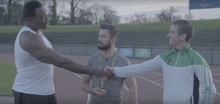 VIDEO: Team Ireland’s Rob Heffernan takes on Iron Mike in bizarre iron-walk challenge