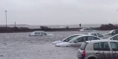 VIDEO: These cars in Galway are being destroyed by the flooding