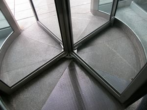 A Scottish university has been forced to teach its staff and students how to use its revolving doors