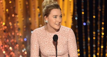 VIDEO: Saoirse Ronan messed up at the SAG Awards last night but managed to laugh it off