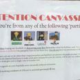 PIC: Someone has a great Simpsons-themed notice up to keep election canvassers away