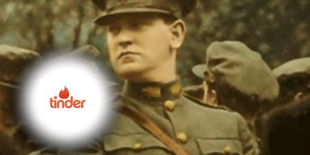 PIC: This Michael Collins-inspired Tinder chat-up line is so stupid that you have to laugh