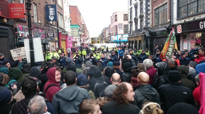 VIDEO: Angry scenes in Dublin as protestors and Gardaí clash