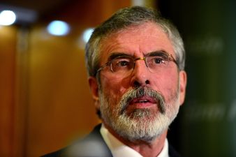 After he was refused entry, Gerry Adams posts a picture of his invitation to the White House
