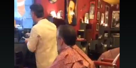 VIDEO: Gerry Adams is live on Periscope getting his haircut and the comments are brilliant