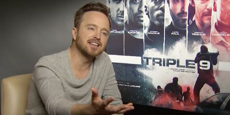 EXCLUSIVE: We chat to Triple 9 star Aaron Paul about hurling, stalking Woody Harrelson and people who DON’T like Breaking Bad