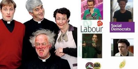PIC: Father Ted meets the General Election posters and it’s superb