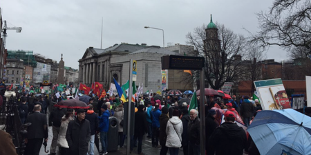 VIDEO: Look at the size of the crowd in Dublin for the anti-water charges protest today