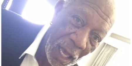VIDEO: Morgan Freeman does his first Snapchat and is completely underwhelmed by it