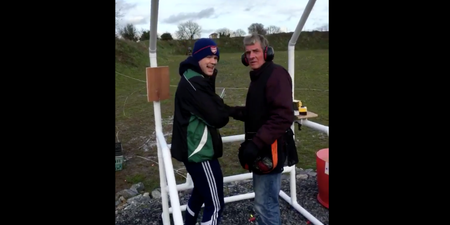 VIDEO: Tommy Walsh proves he’s just as lethal with a gun as he is with a hurley