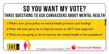 COMMENT: Three questions to ask canvassers to put mental health on the agenda