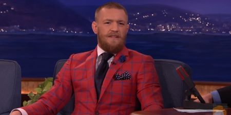 VIDEO: Conor McGregor shows Conan O’Brien how he’s going to beat Nate Diaz