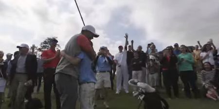 VIDEO: Tiger Woods watches an 11-year-old bang in this hole-in-one