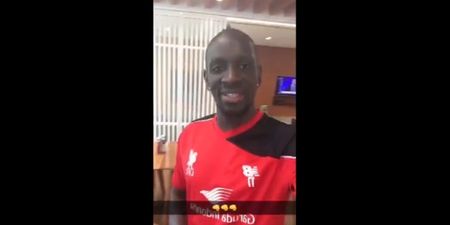VIDEO: Mamadou Sakho introduces a very special guest at Liverpool training