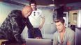 WATCH: Sacha Baron Cohen showing The Rock and Zac Efron THAT elephant scene