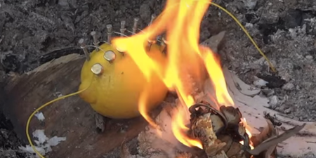 VIDEO: A crash course in how to start your own fire using a lemon