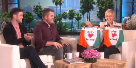 VIDEO: The Irish duo who sang THAT Adele mashup were on Ellen and got very special presents
