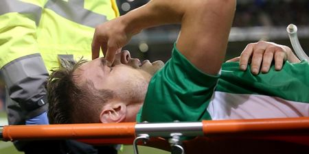 PIC: Kevin Doyle has posted a photo of his gashed leg and it looks horrific [Graphic]