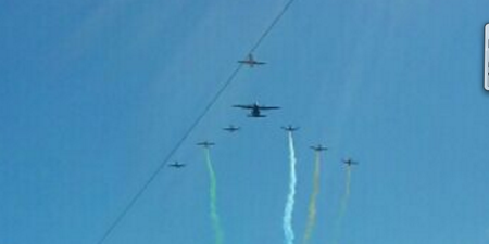 WATCH: The Irish Air Corps perform an incredible flypast as part of the Easter Rising commemorations