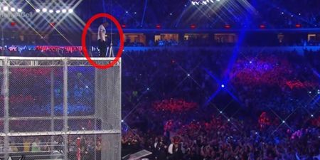 VIDEO: Fan footage of Shane McMahon’s insane jump from the top of a cell at WrestleMania 32