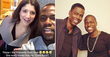 Kevin Hart reacts brilliantly to being mistaken for Chris Rock by fan