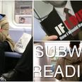 VIDEO: This prankster reading offensive fake books on a crowded train will give you a laugh