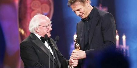 PIC: President Michael D. Higgins proved what a legend he is by complimenting Liam Neeson with this brilliant action film quote