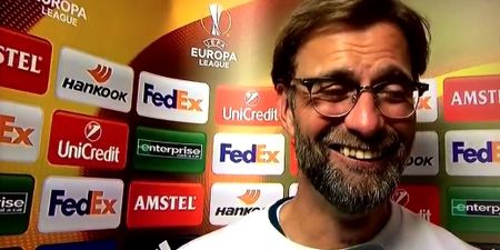 WATCH: Jürgen Klopp’s hilarious NSFW reaction to going all the way in the Europa League