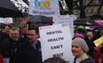 PICS: A sizeable crowd showed up to the mental health protest outside Dáil Éireann